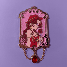 Enamel Pin Rose Princess Katia Meraki 1