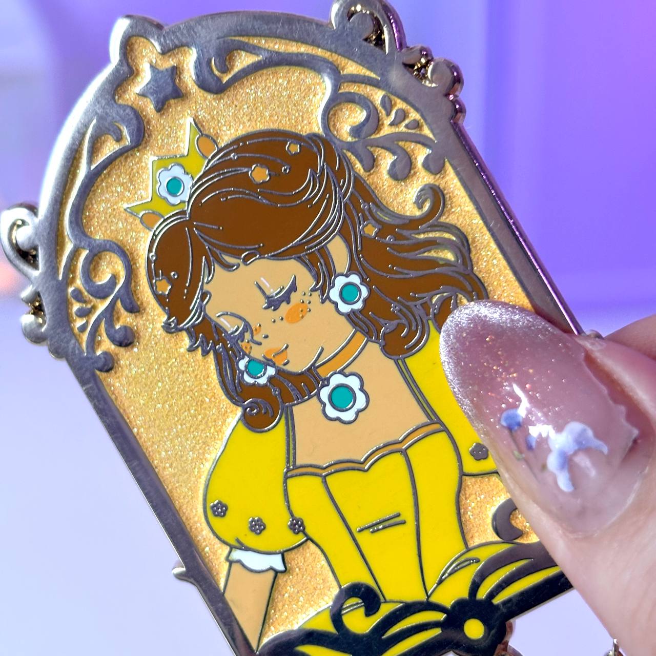 Enamel Pin Flower Princess Katia Meraki 3